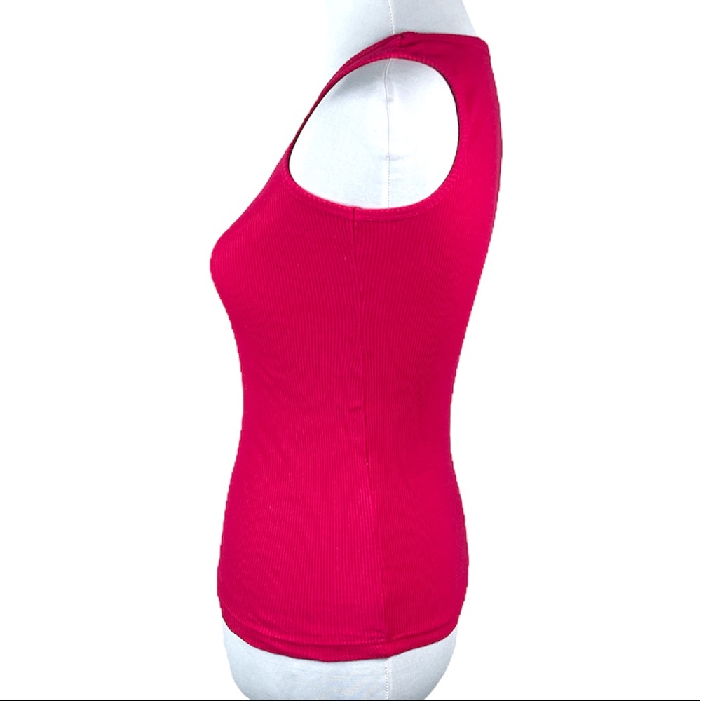 Grip Ribbed Tank Top Pink Size Small - Picture 2 of 6